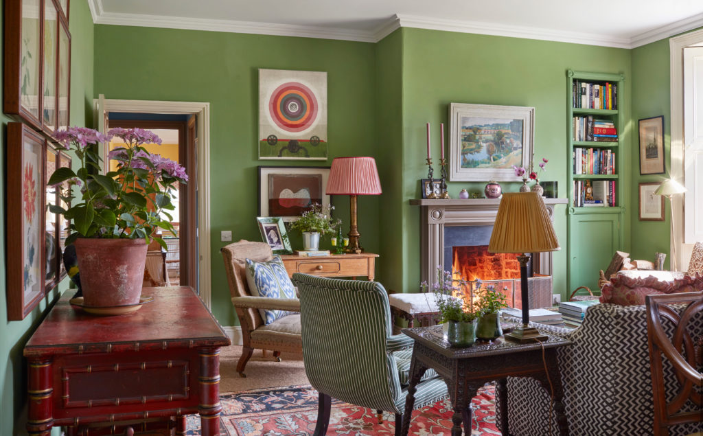 An interior design project featuring antiques and vintage furniture