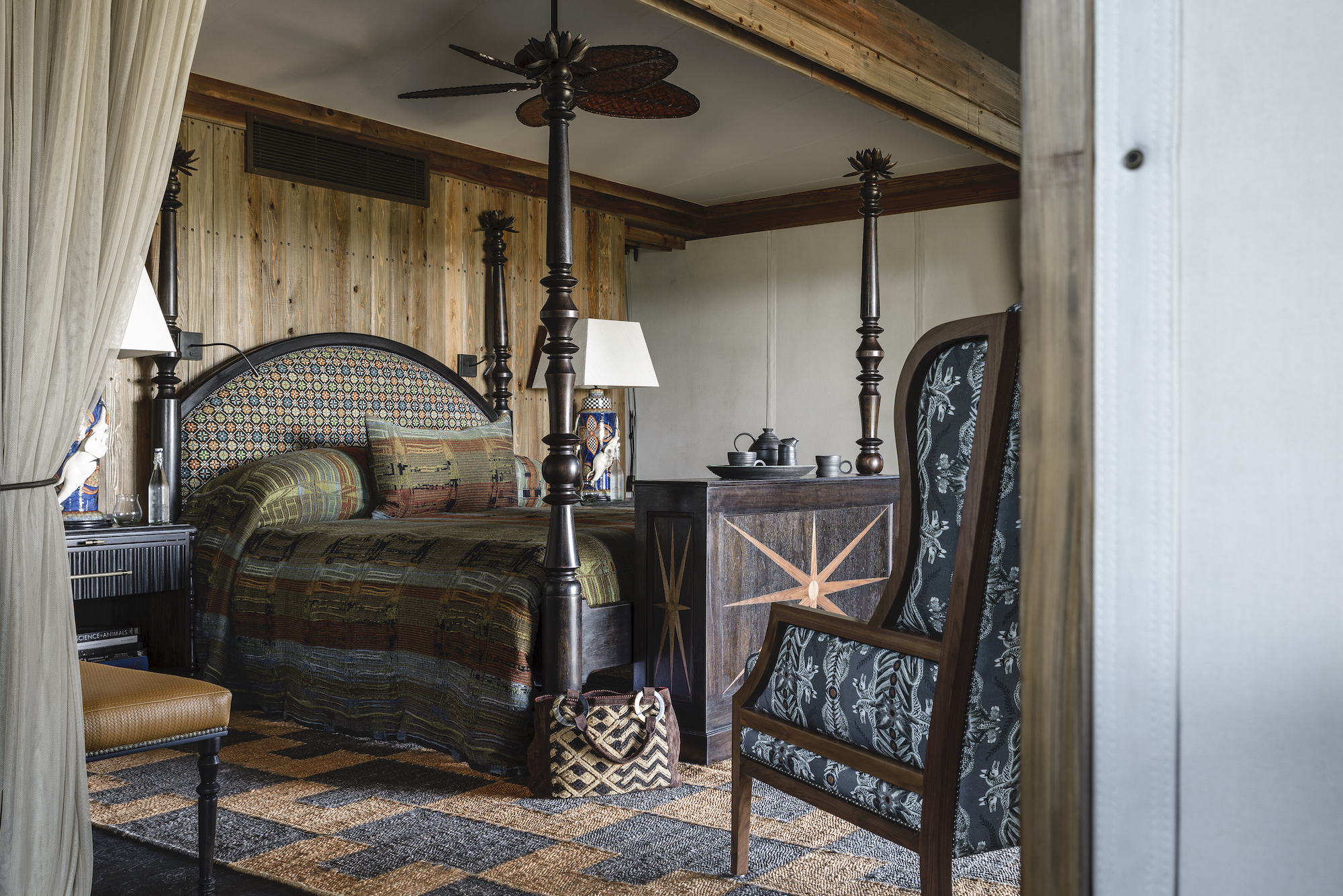 Bedroom suite at Xigera Safari Lodge