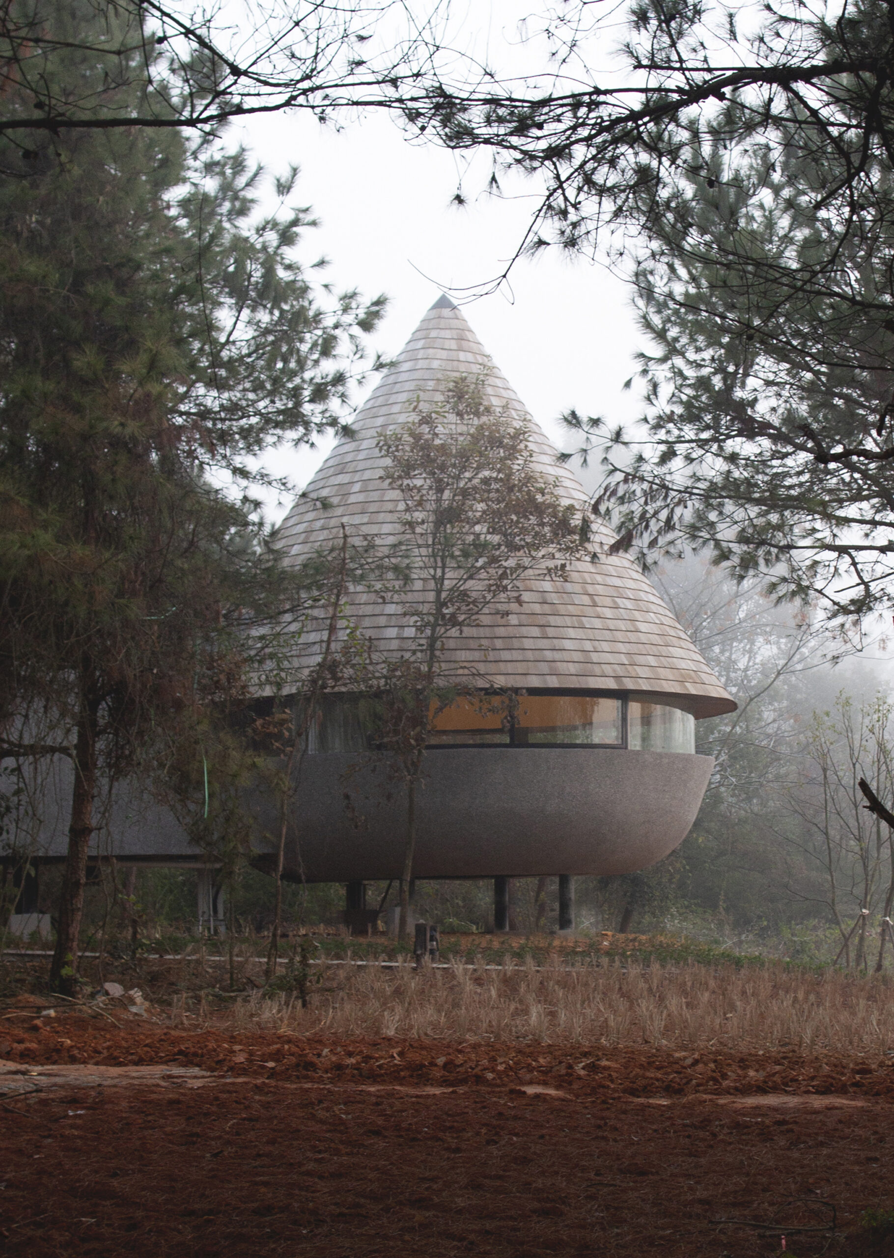The Mushroom luxe cabin by ZJJZ Atelier in Jiangxi, China