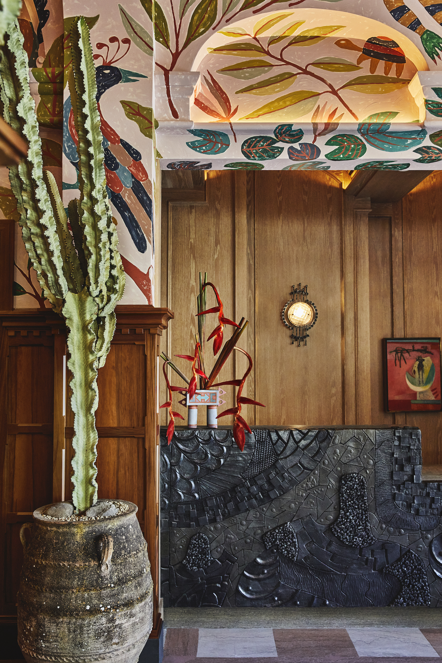Hotel reception designed by Kelly Wearstler (Image: The Ingalls)