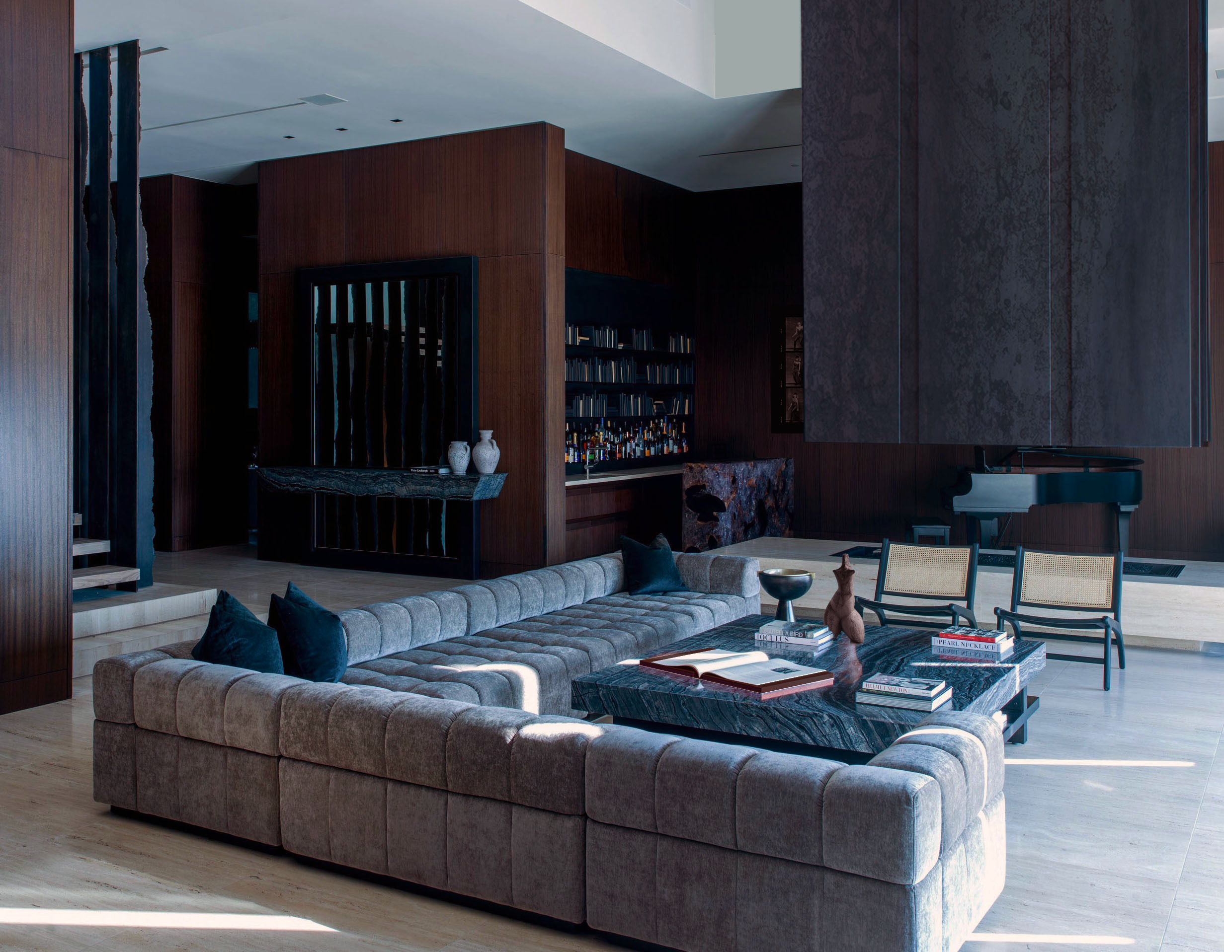 Beautiful living rooms : this one is interior designed by Ryan Saghian
