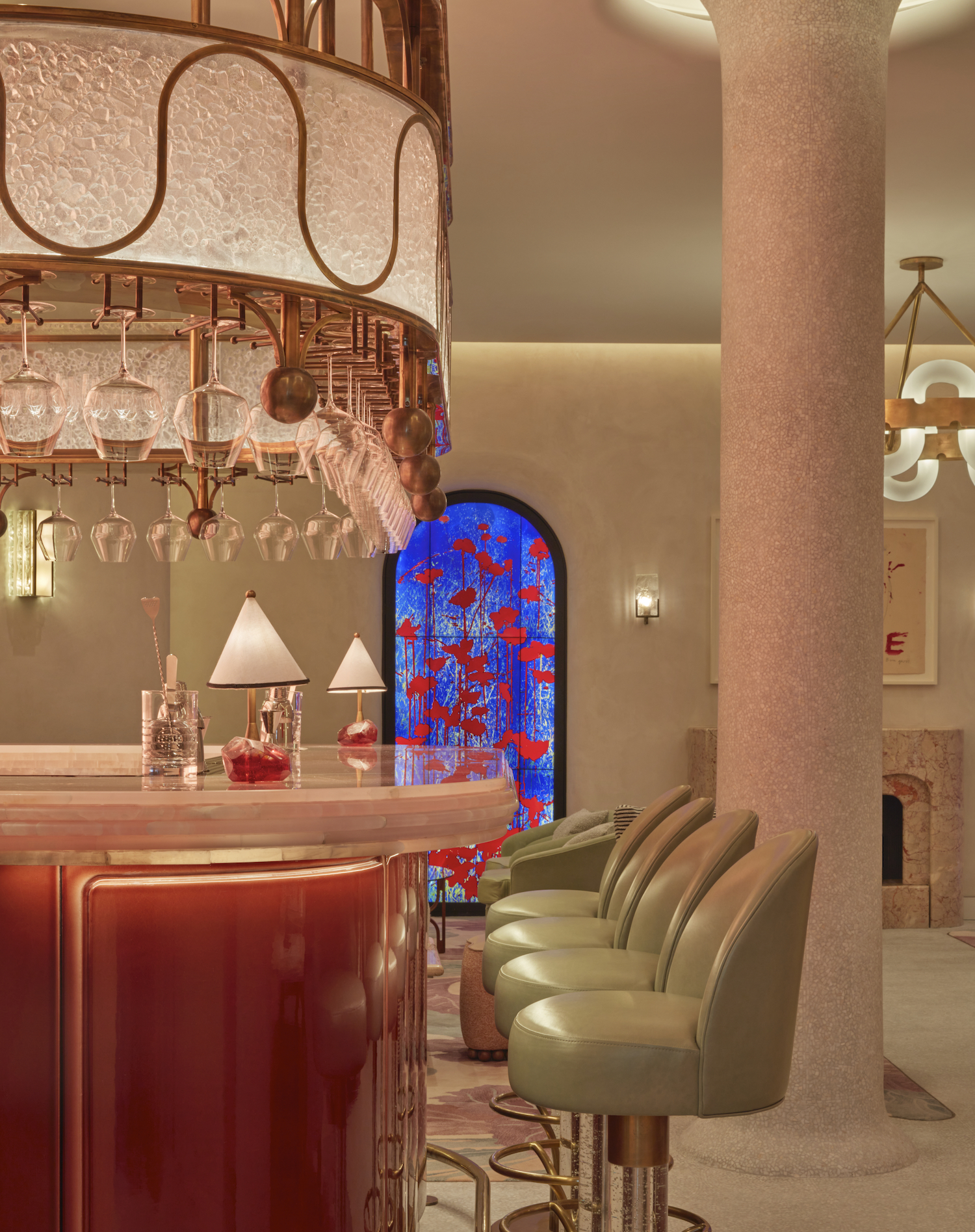 The Red Room at the Connaught with interior design by Bryan O’Sullivan, featured in Effect Magazine