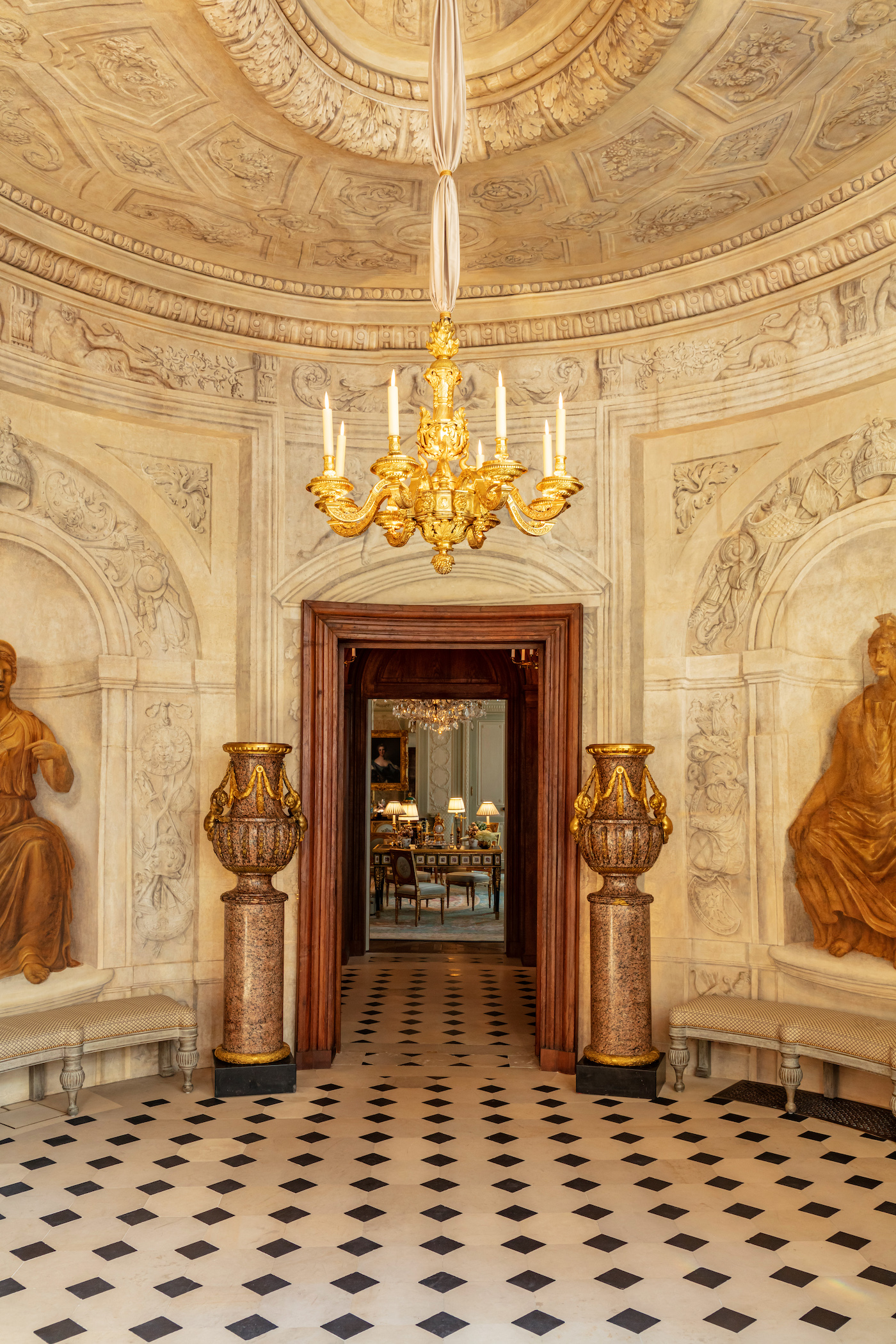 The sumptuous interiors of Hôtel Lambert were restored to their Louis XIV-era heydey by interior designer Alberto Pinto for the Qatari Prince Abdullah bin Khalifa al-Thani (Effect Magazine)