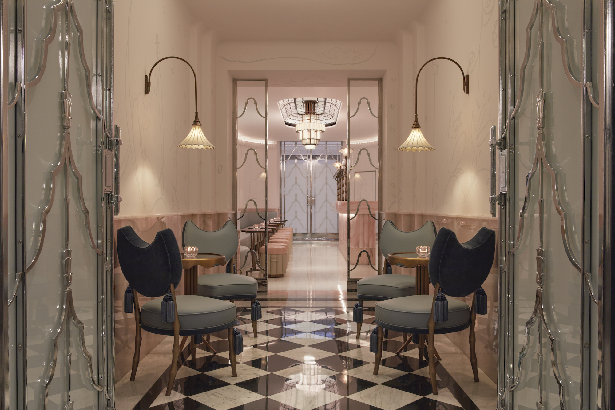 The cocktail bar at The Painter’s Room at Claridge’s was the winner of the best design bar in Europe at the 2022 Restaurant & Bar Design Awards - Effect Magazine