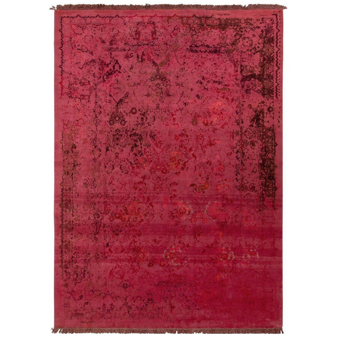 A stunning rose-red Iranian rug by Rug & Kilim - Effect Magazine