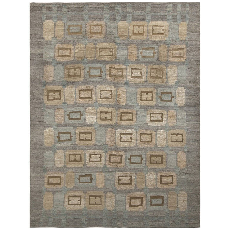 A geometric design with mid-century motifs from the Scandinavian Collection by Rug & Kilim - Effect Magazine