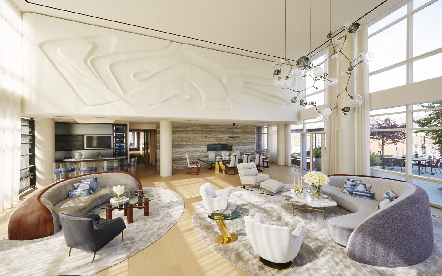 A Tribeca Triplex apartment interior designed by Amy Lau in Effect Magazine