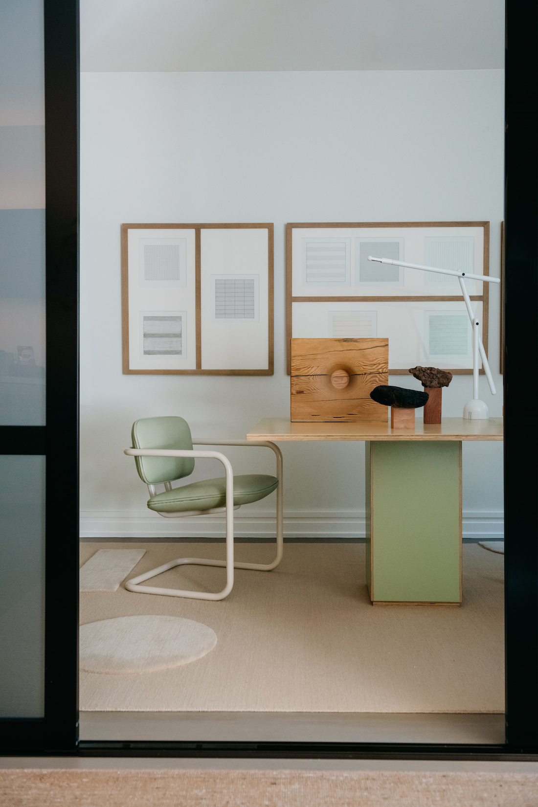 Home office in Studio AHEAD's Noe Valley project in Effect Magazine