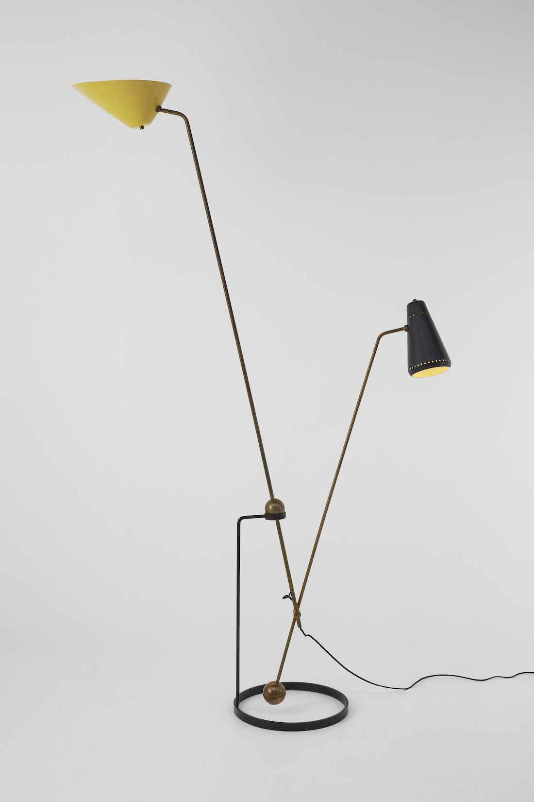 1951 floor lamp by Pierre Guariche, Galerie Pascal Cuisinier at BRAFA 2023 in Effect Magazine