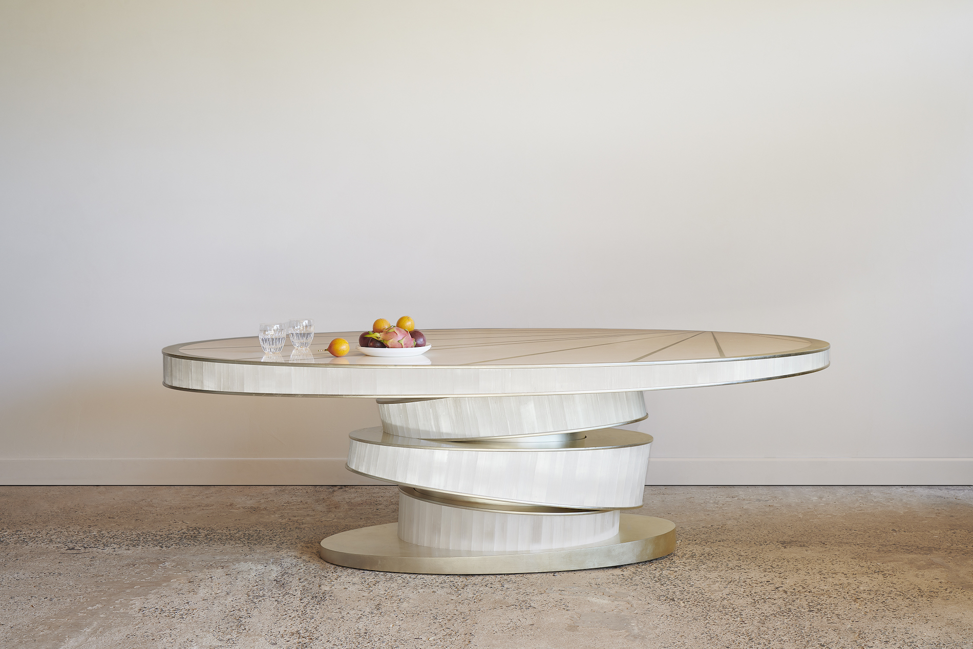 Galerie Jallu presented their "Ring Table" at PAD Paris 2023