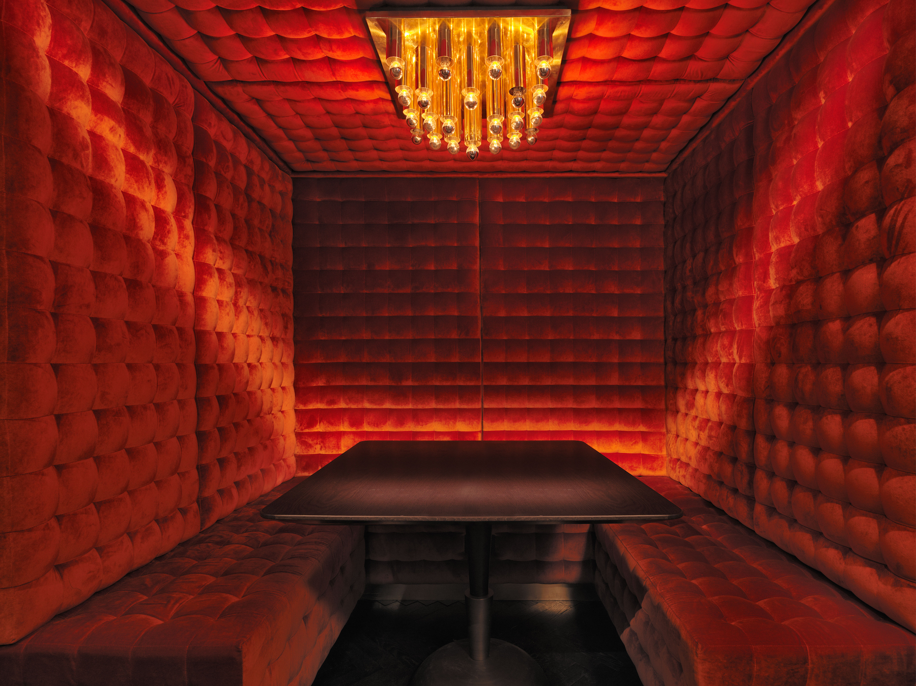 Seventies-inspired booth in the Waeska bar at the Mandrake Hotel – Effect Magazine