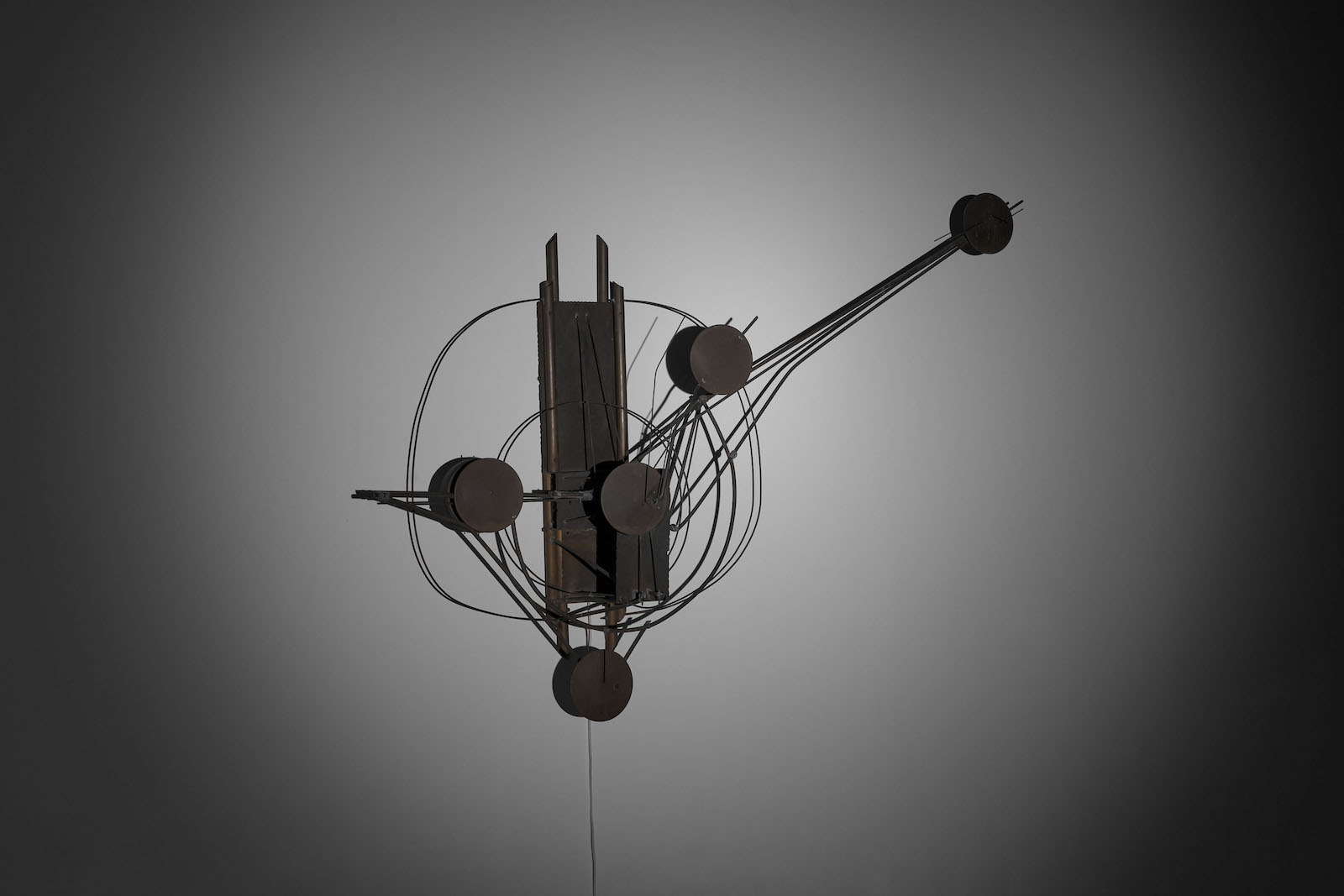 1974 kinetic wall sculpture by Christoph Bollinger