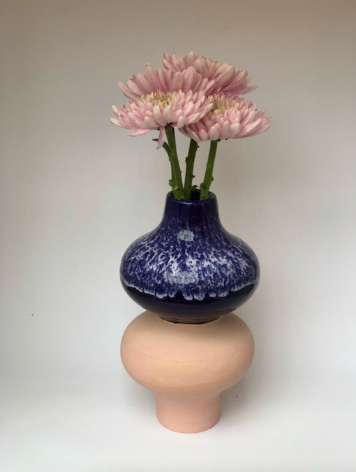 A playful, sculptural ceramic vase by Emma Louse Payne in Effect Magazine