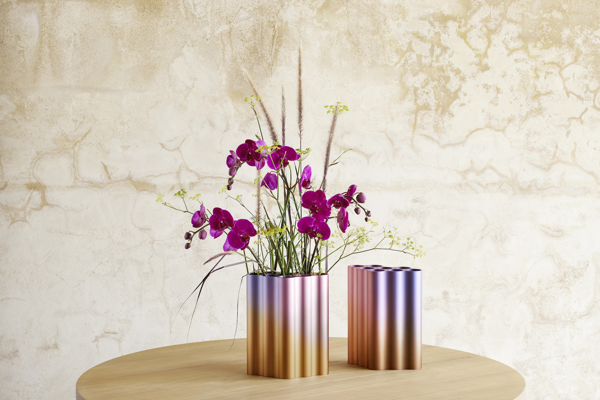 Nuage Abstrait vase, a limited-edition iridescent-finish design by Erwan and Ronan Bouroullec for Vitra - Effect Magazine