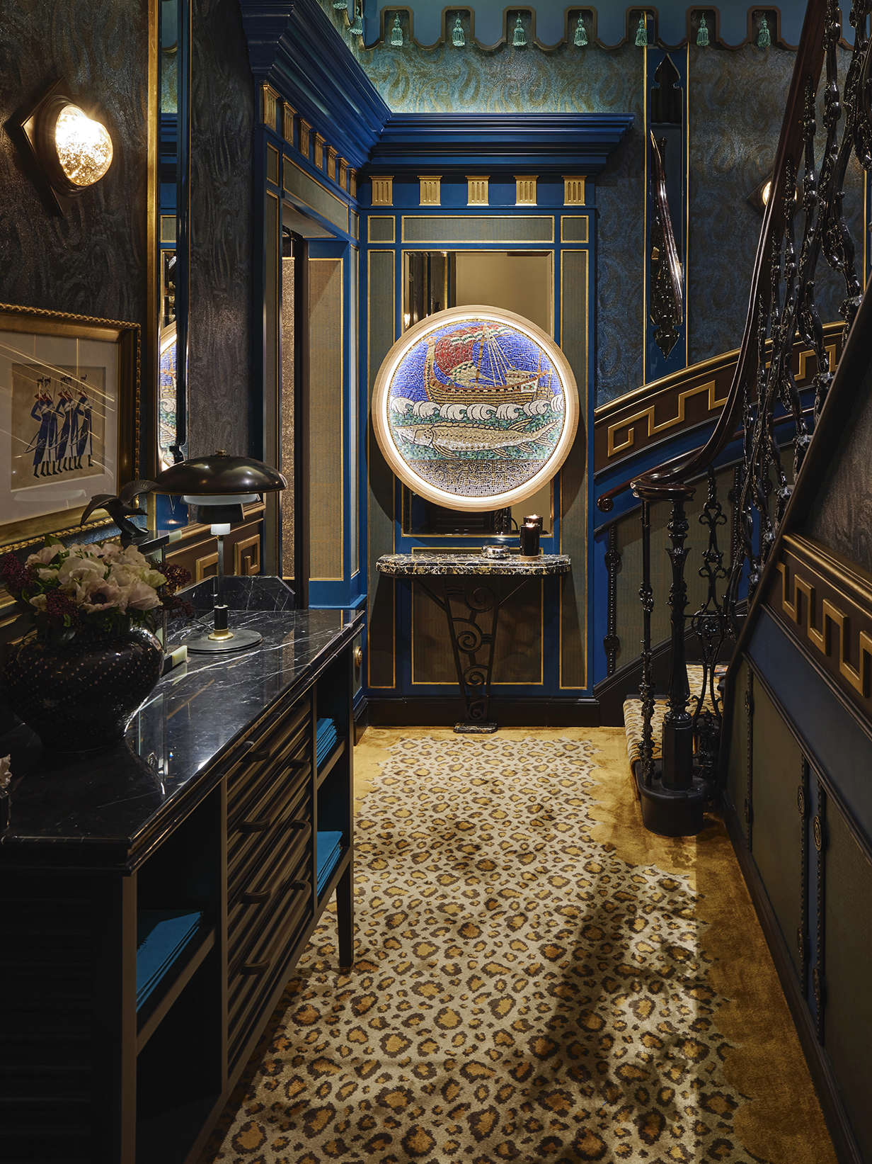 Hallway at Caviar Kaspia London - Effect Magazine
