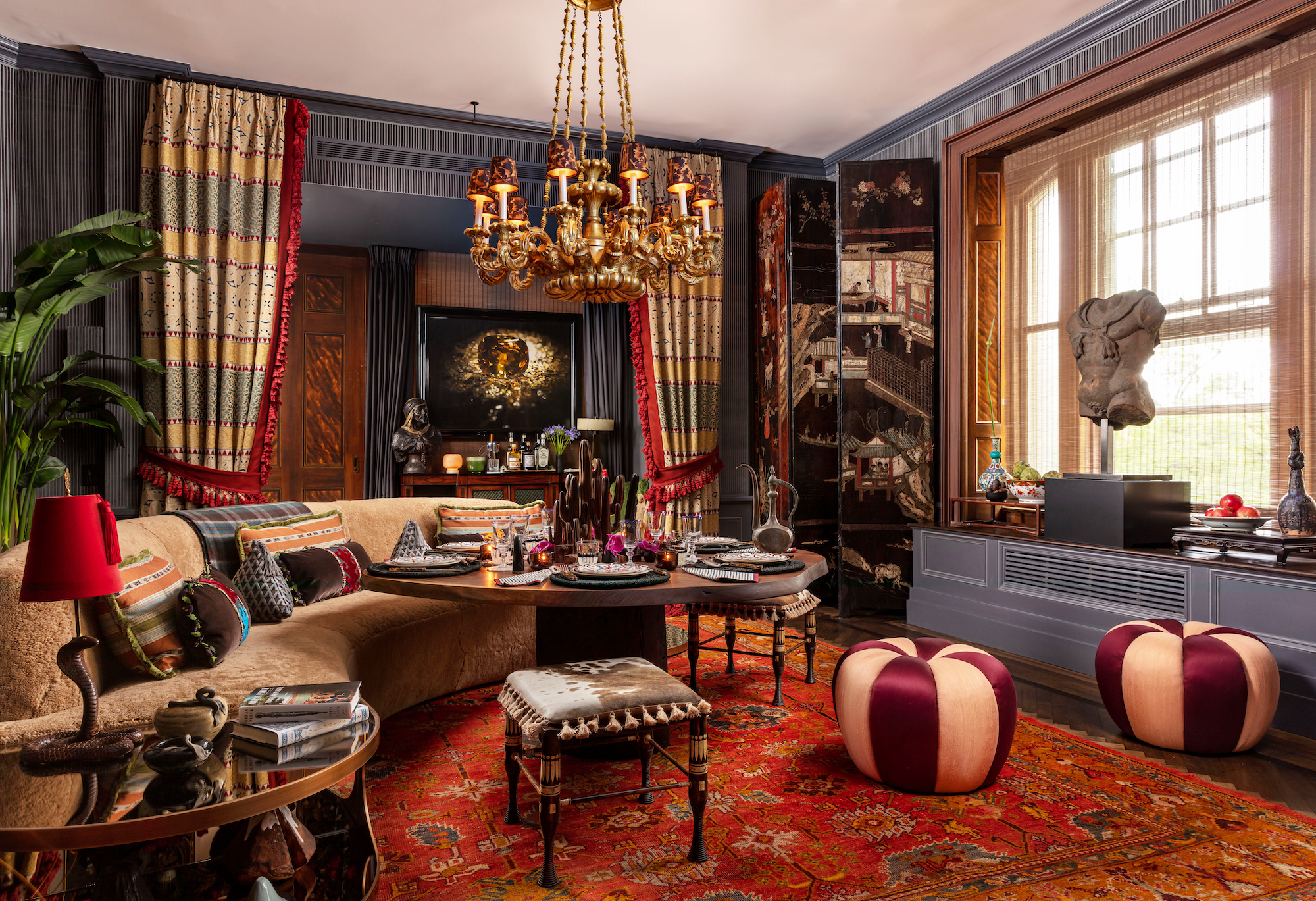 Georgis & Mirgorodsky created a sumptuous space for intimate soirees at Kips Bay Decorator Show House New York 2023 