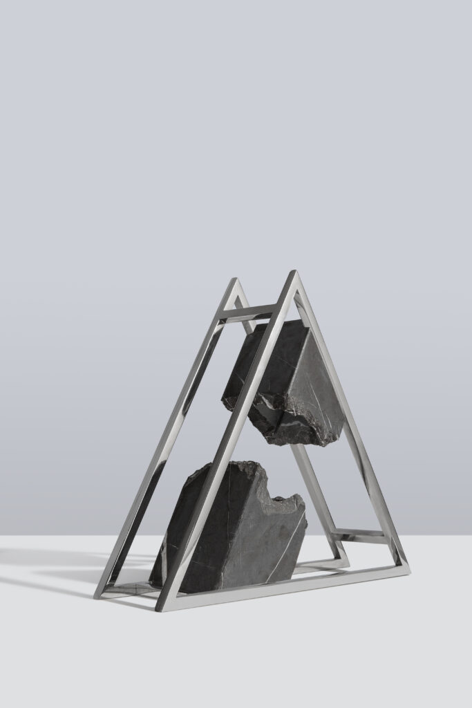 Marble and steel sculptures by Iranian designer Elham Nejati at WantedDesign Manhattan 2023
