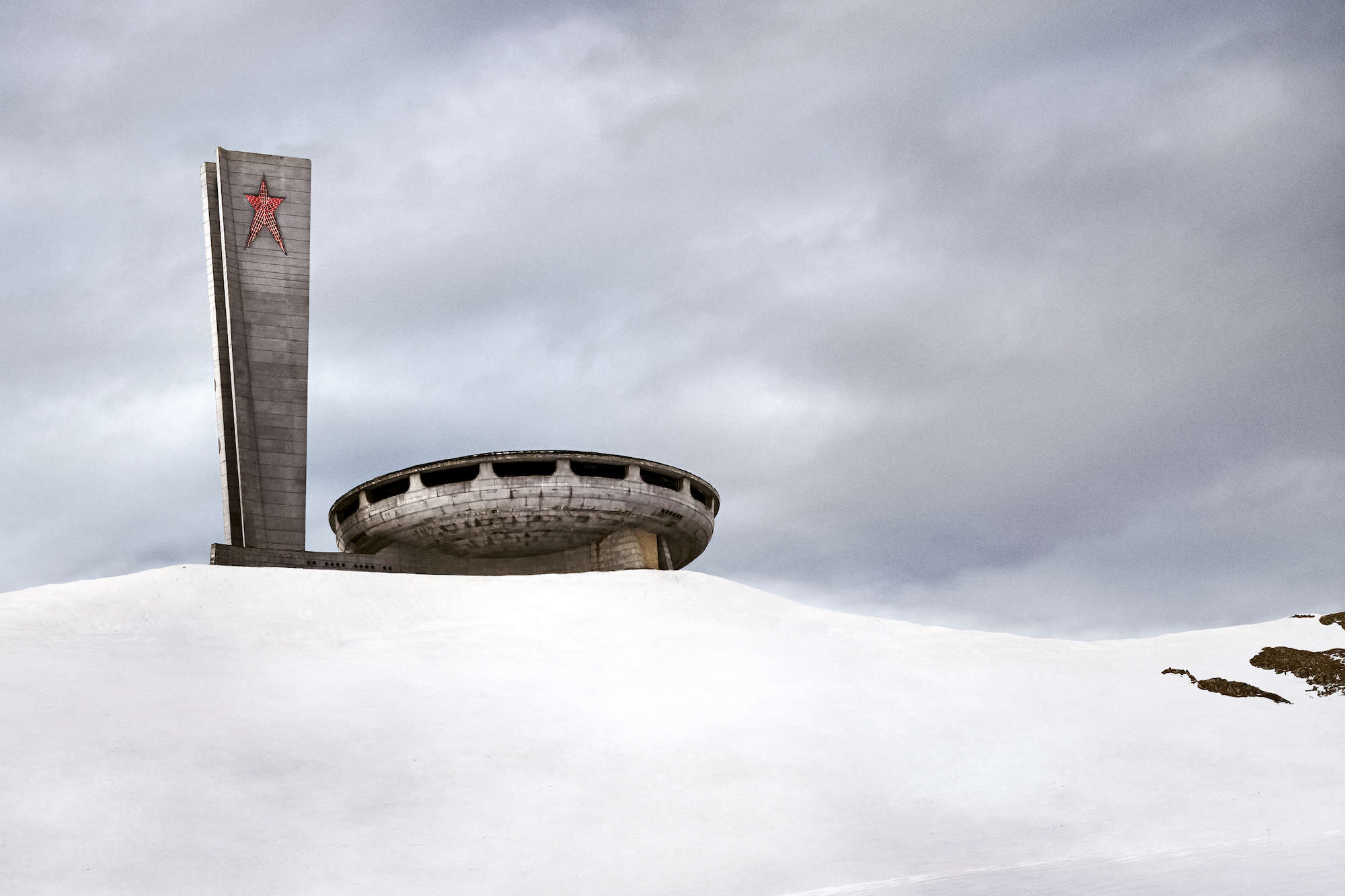Buzludzha #1 by Vincent Fournier – a communist monument in Bulgaria that was begun in 1974 and competed in 1981 - Effect Magazine