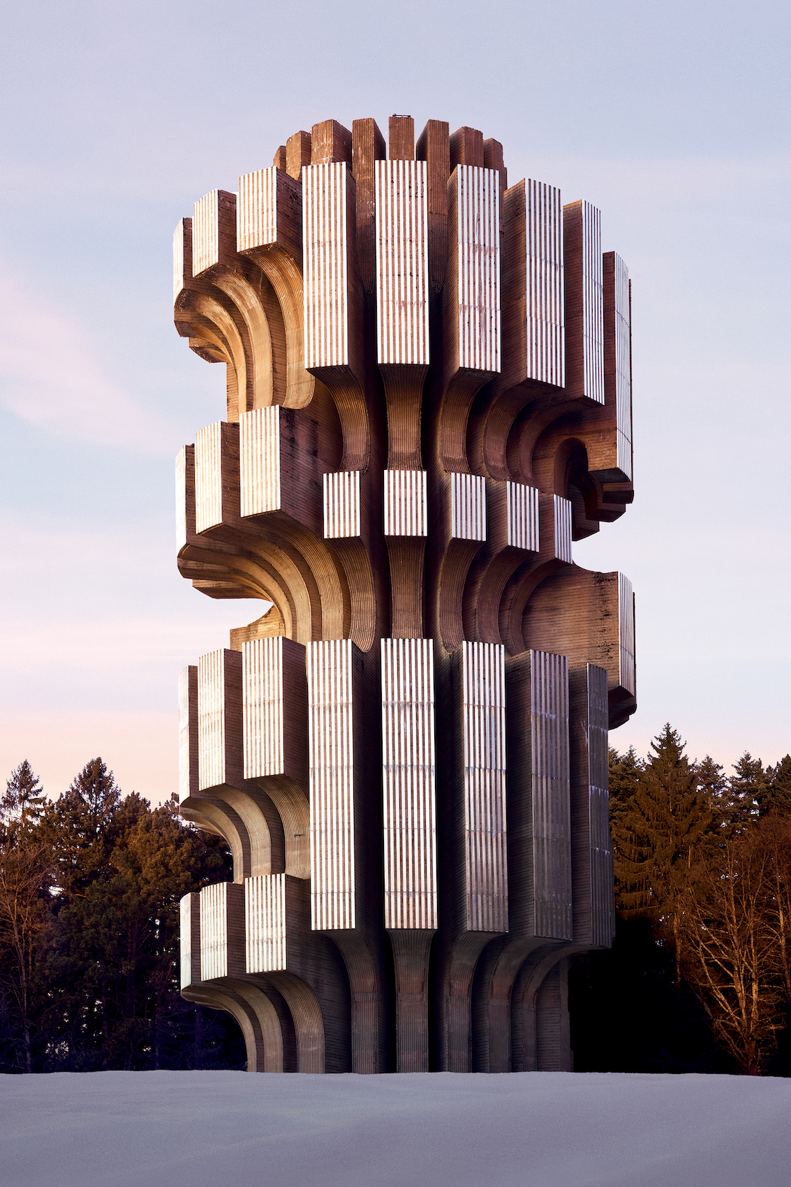 Kozara by Vincent Fournier – a 1972 WWII memorial monument in the Kozara mountains of Bosnia and Herzegovina in Effect Magazine