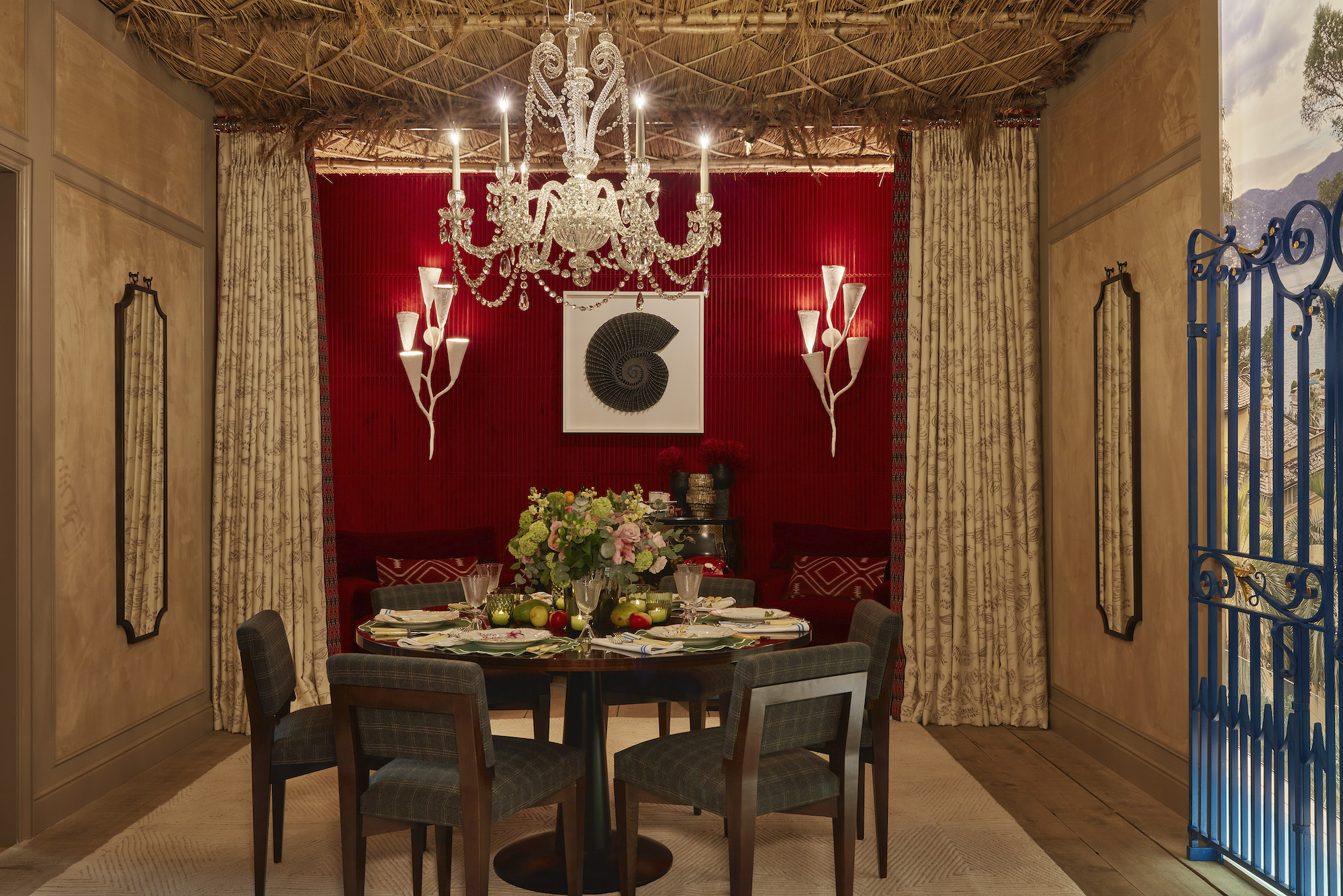 Joy Moyler created an elegant red dining room for WOW!house 2023 - Effect Magazine