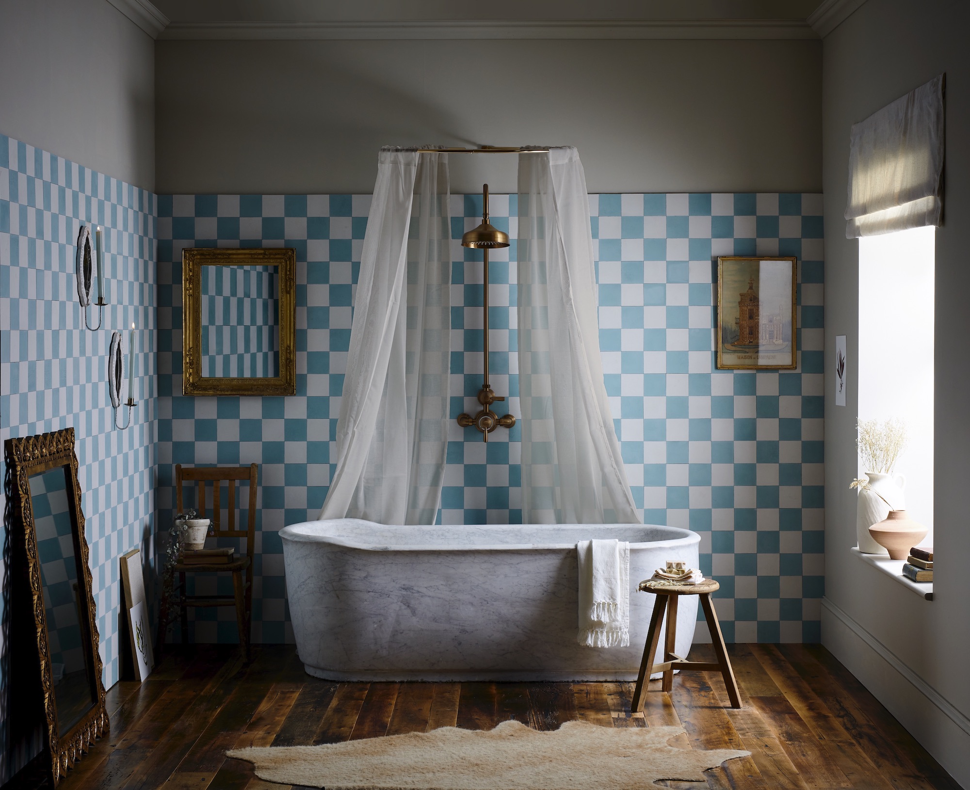 Pastel tiles in a bathroom by Bert & May in Effect Magazine
