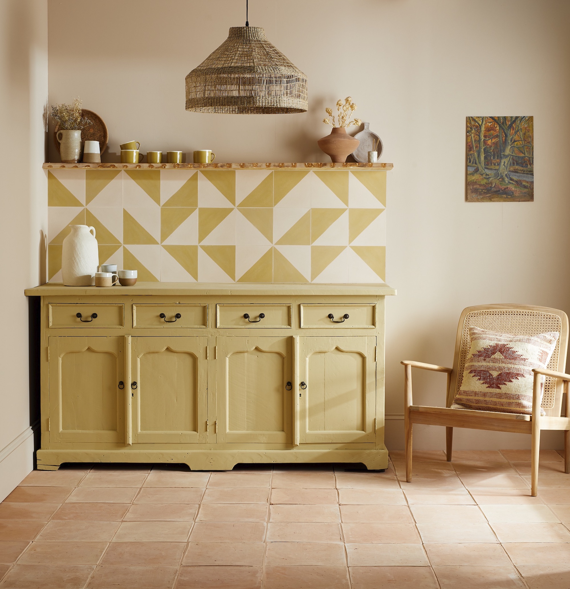 Yellow and terracotta tiles by Bert & May in Effect Magazine