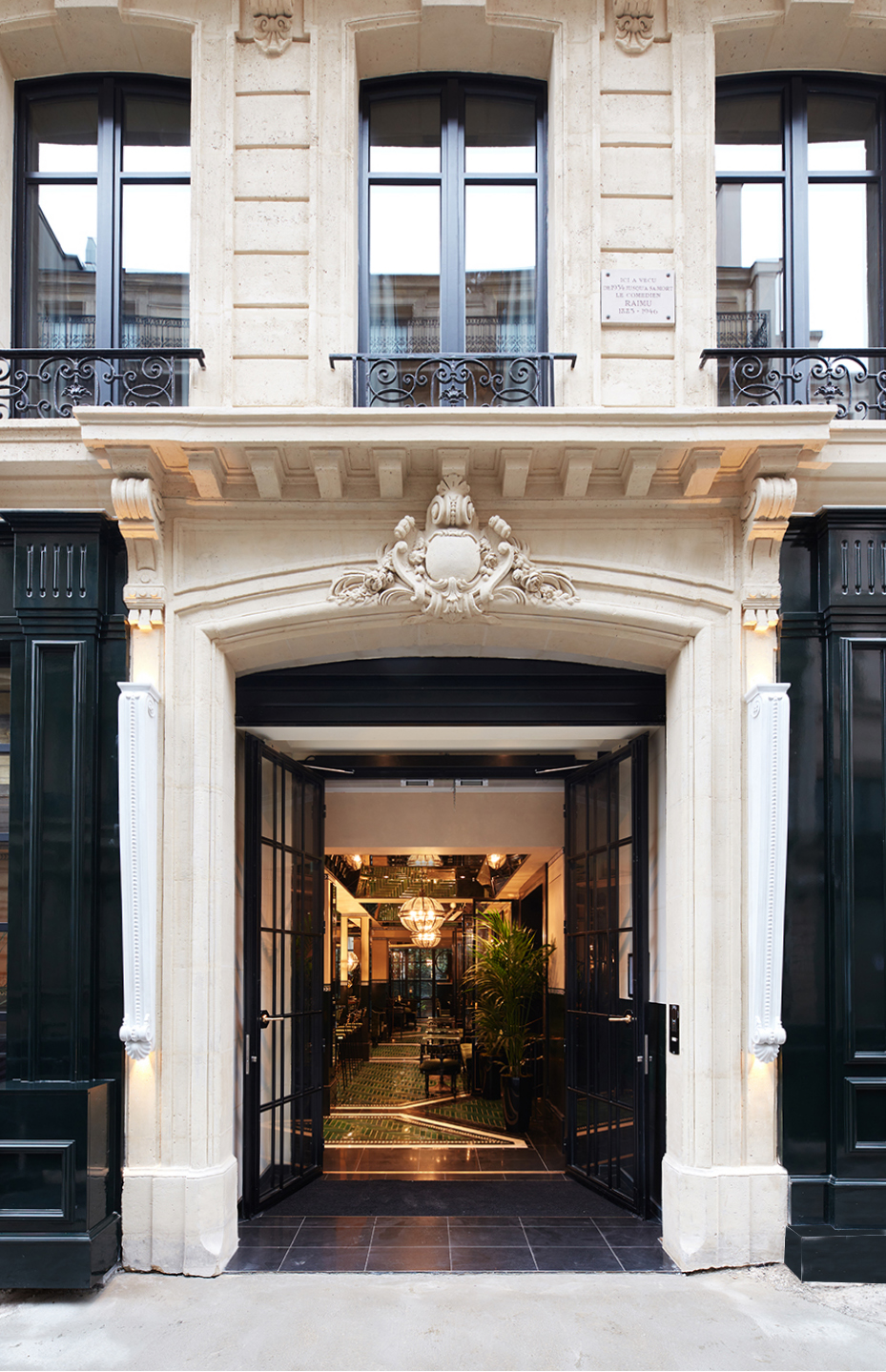Street entrance to Monsieur George's Galanga Restaurant in Effect Magazine