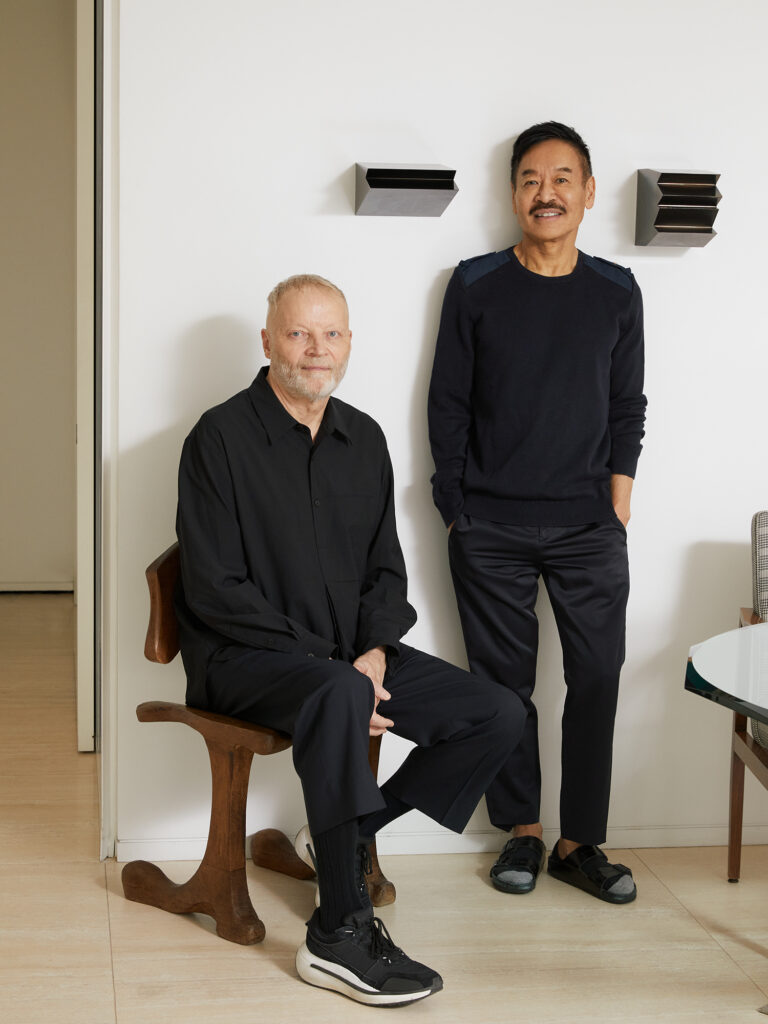 Glenn Pushelberg and George Yabu, founders of Yabu Pushelberg, pictured in Effect Magazine