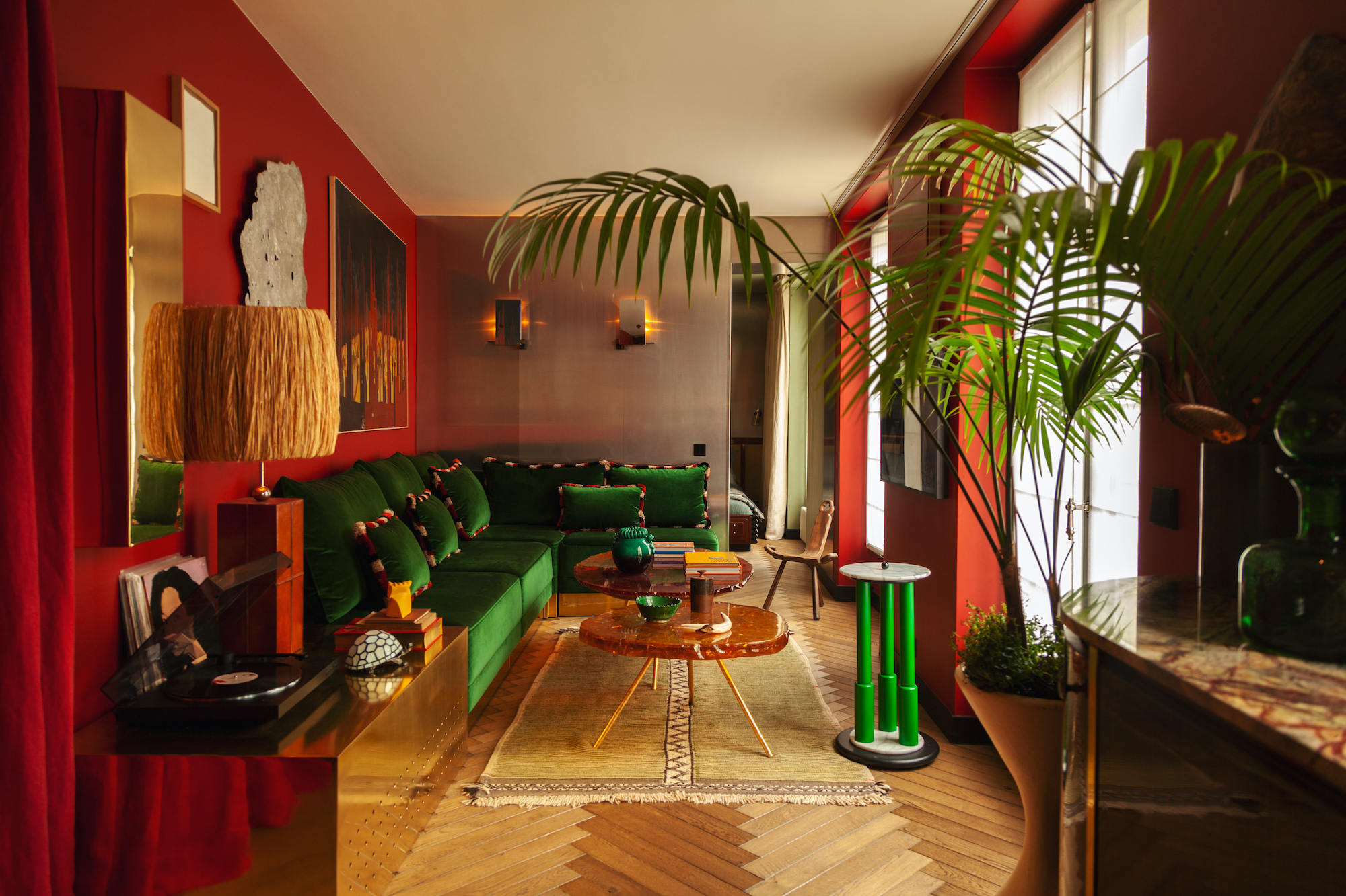 Interior designer Hugo Toro's own 334-square-foot apartment in Paris's 10th arrondissement