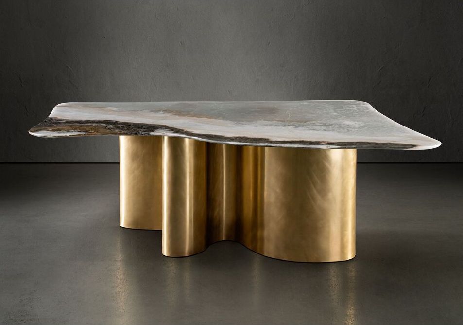 Iconic tables – 'Iceland Vision' white onyx sculptural table by Gianluca Pacchioni - Effect Magazine / Effetto